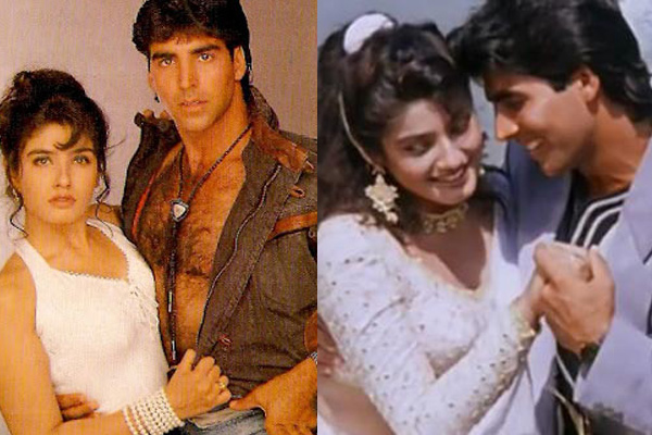 Raveena Tandon and Akshay Kumar