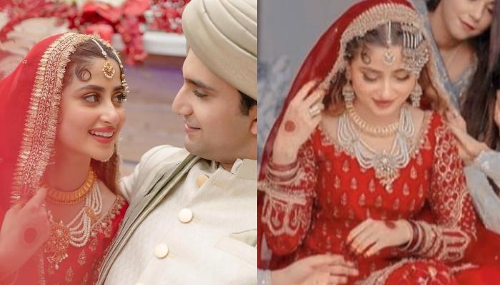 Sajal Ali Of Mom Fame Ties The Knot With Ahad Raza Mir Looks